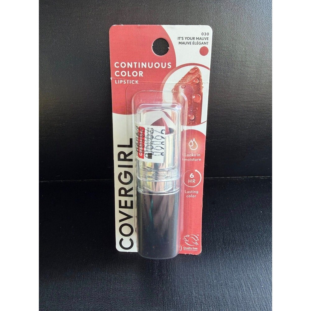 CoverGirl Continuous Color Lipstick 030 It’s Your Mauve – Satin Mauve Lip Color